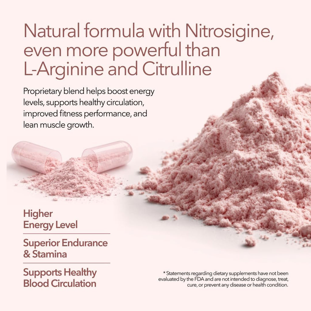 Juvenon BloodFlow-7 Nitric Oxide Supplements for Men & Women - Natural Nitric Oxide Booster with NitrosigineÂ® + S7Â® - Blood Flow & Circulation Support