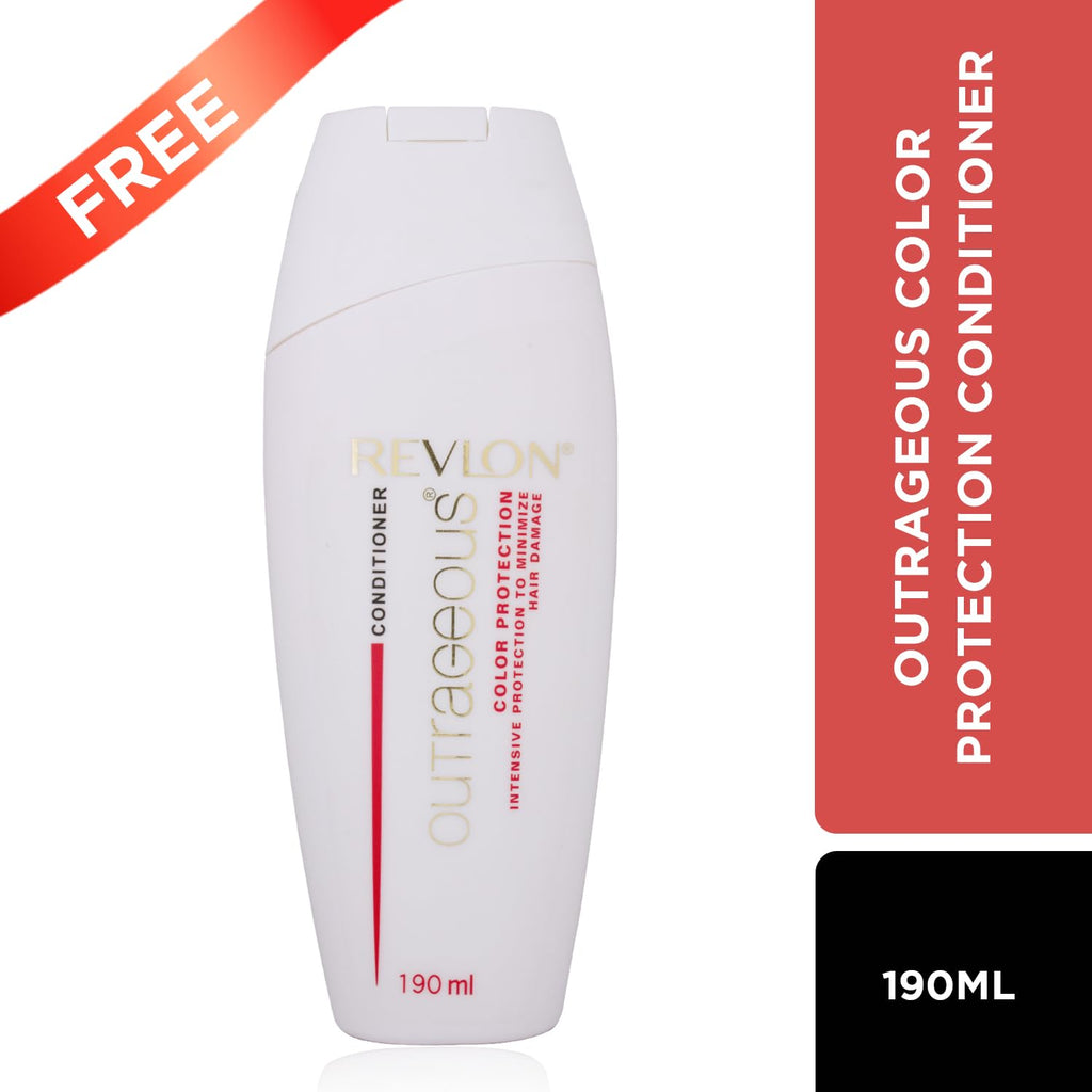 REVLON Top Speed Hair Color For Woman - Dark Brown 65 (with Outrageous Conditioner 190 ml)