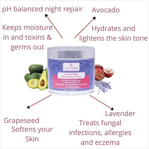 Dutch Iris Intense Night Nourishing Cream - 100 Gms