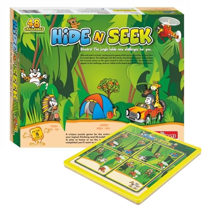 Toymate Hide N Seek Jungle Puzzle Game for Kids 5+ Years