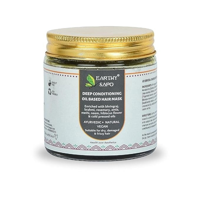 Earthy Sapo Ayurvedic Deep Conditioning Hair Mask - 100 gms