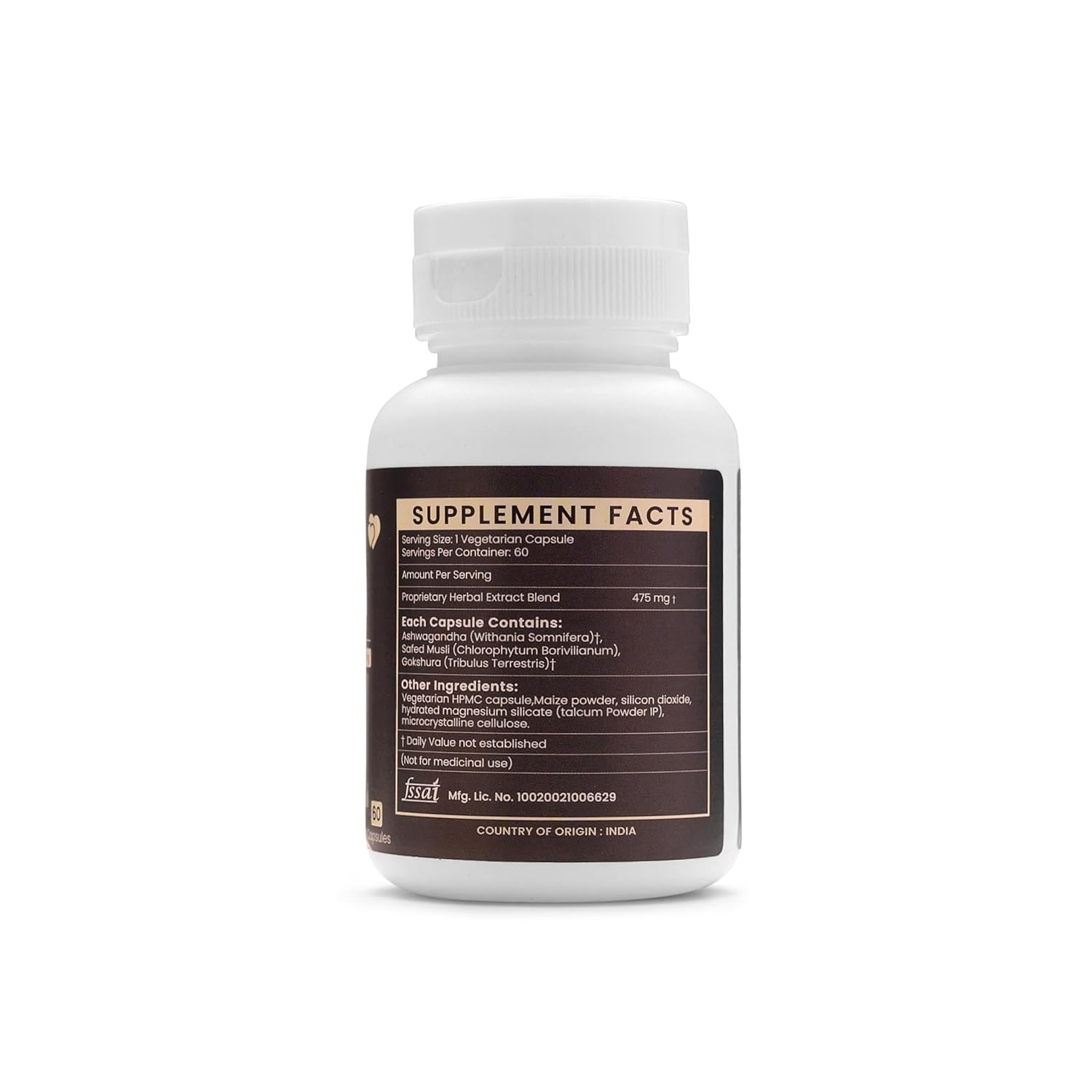 Ayurleaf Herbals - Ective-x Extract Blended Capsules 475 Mg 60 Veggie Capsules for Men