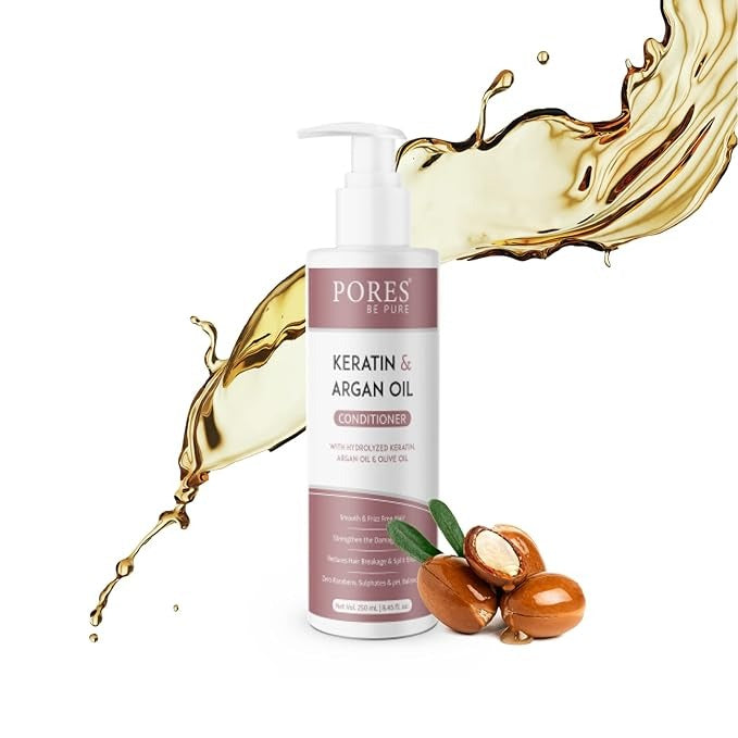 Pores Be Pure Hair Conditioner With Hydrolyzed Keratin Argan Oil - 250 ml