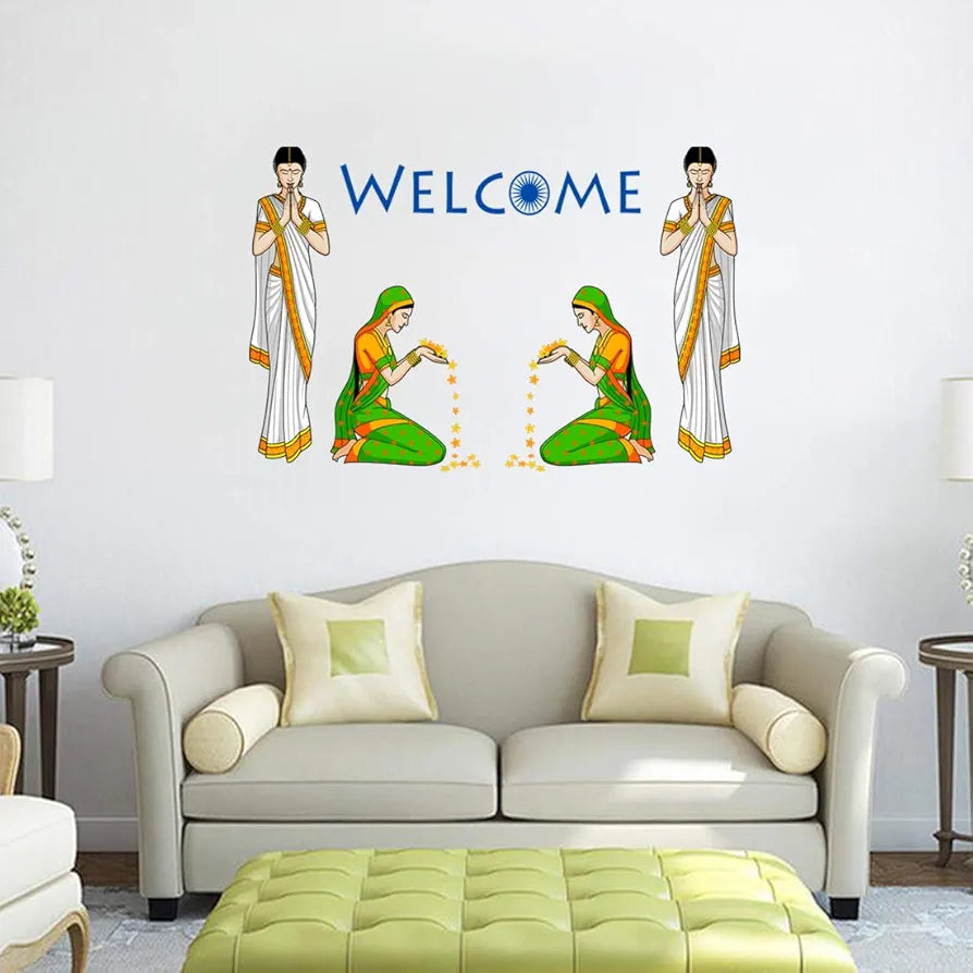 Rangoli Vinyl Wall Sticker Self-Adhesive Wall Decor Design-1