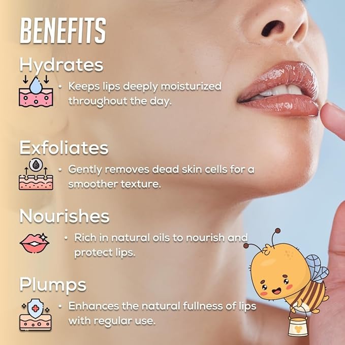 Bee & Beauty Moisturizing Lip Serum Roll On With Goodness Of Honey - 5ml
