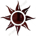 Bikri Kendra Sun Brown Model 3 Mirror Stickers for Wall Acrylic Mirror Wall Decor Sticker
