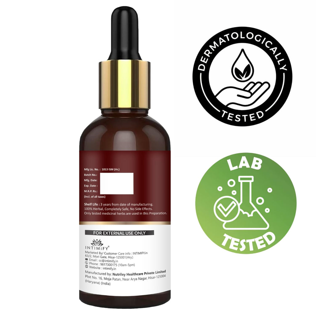 INTIMIFY Kumkumadi Tailam For Face, Kumkumadi Face Oil For Glowing Skin, Face Serum For Wrinkles, Whitening, Lightening & Pigmentation (15 ml)