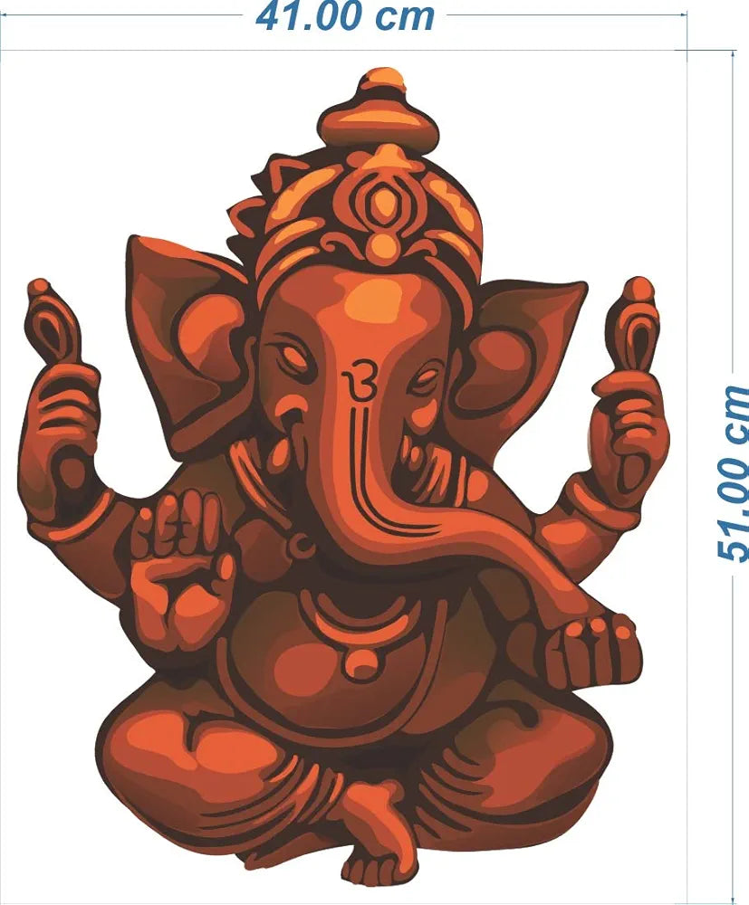 Rangoli White Glossy Vinyl Wall Sticker Premium Self-Adhesive Waterproof Parent-2 Design-9