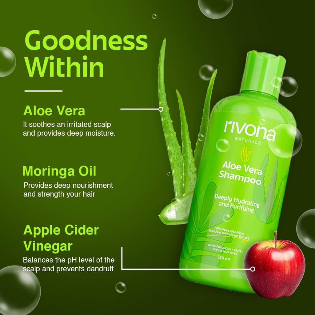 Rivona Naturals Pure Aloe Vera Shampoo - 250 ml
