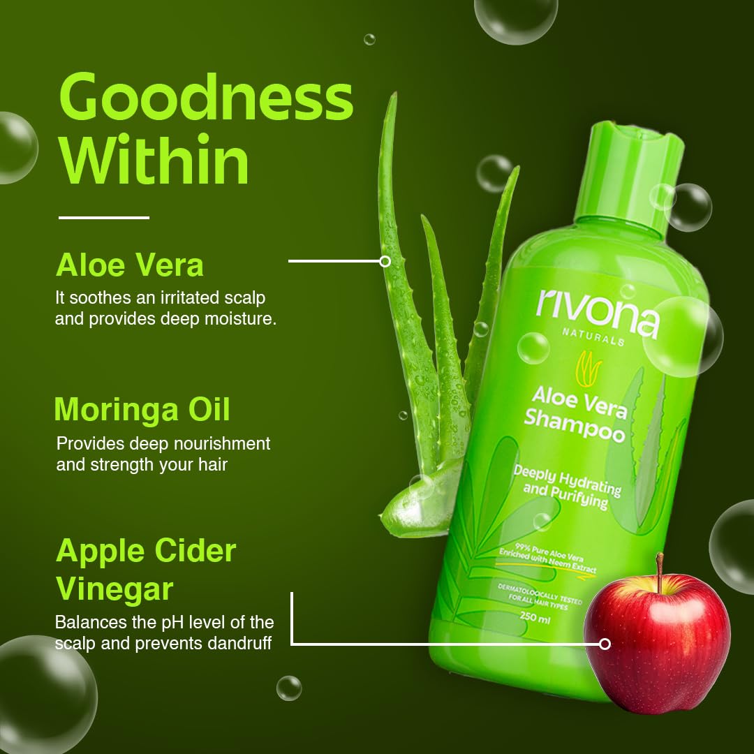 Rivona Naturals Pure Aloe Vera Shampoo - 250 ml