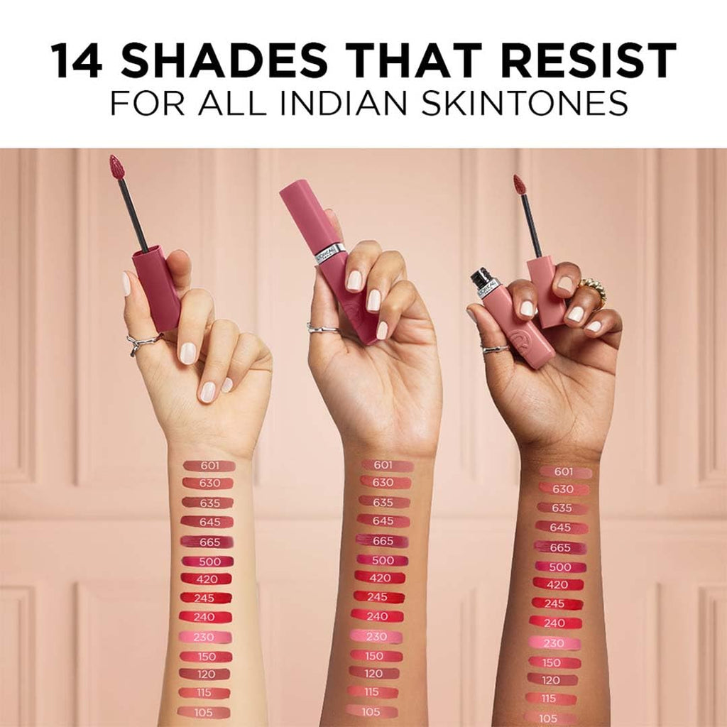 Lâ€™Oreal Paris Infallible Matte Resistance Liquid Lipstick- 601 Worth It, 5ml