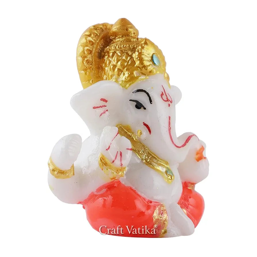 Ganesha Idol Ganesh Murti Showpiece - Car Dashboard Accessories Idols