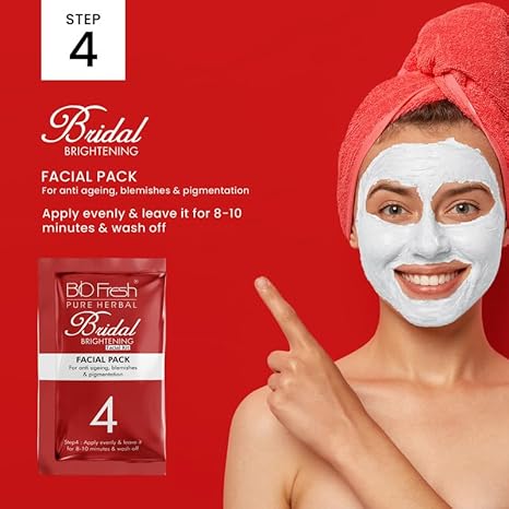Biofresh Herbals Bridal Glow Facial Kit - 46 gms Each (Pack of 2)