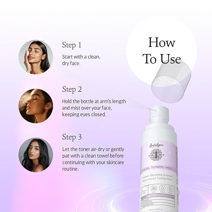 Indulgeo Essentials Arabian Blooming Jasmine Witch Hazel Facial Toner- 60 ml