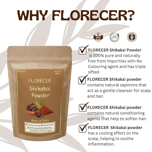 Florecer Shikakai Powder For Hair Hair wash - 100 gms