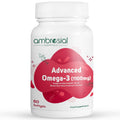 Ambrosial Advanced Omega 3 fish oil | High Strength fish oil capsules 1100mg with 360mg EPA & 240mg DHA 60 Softgels
