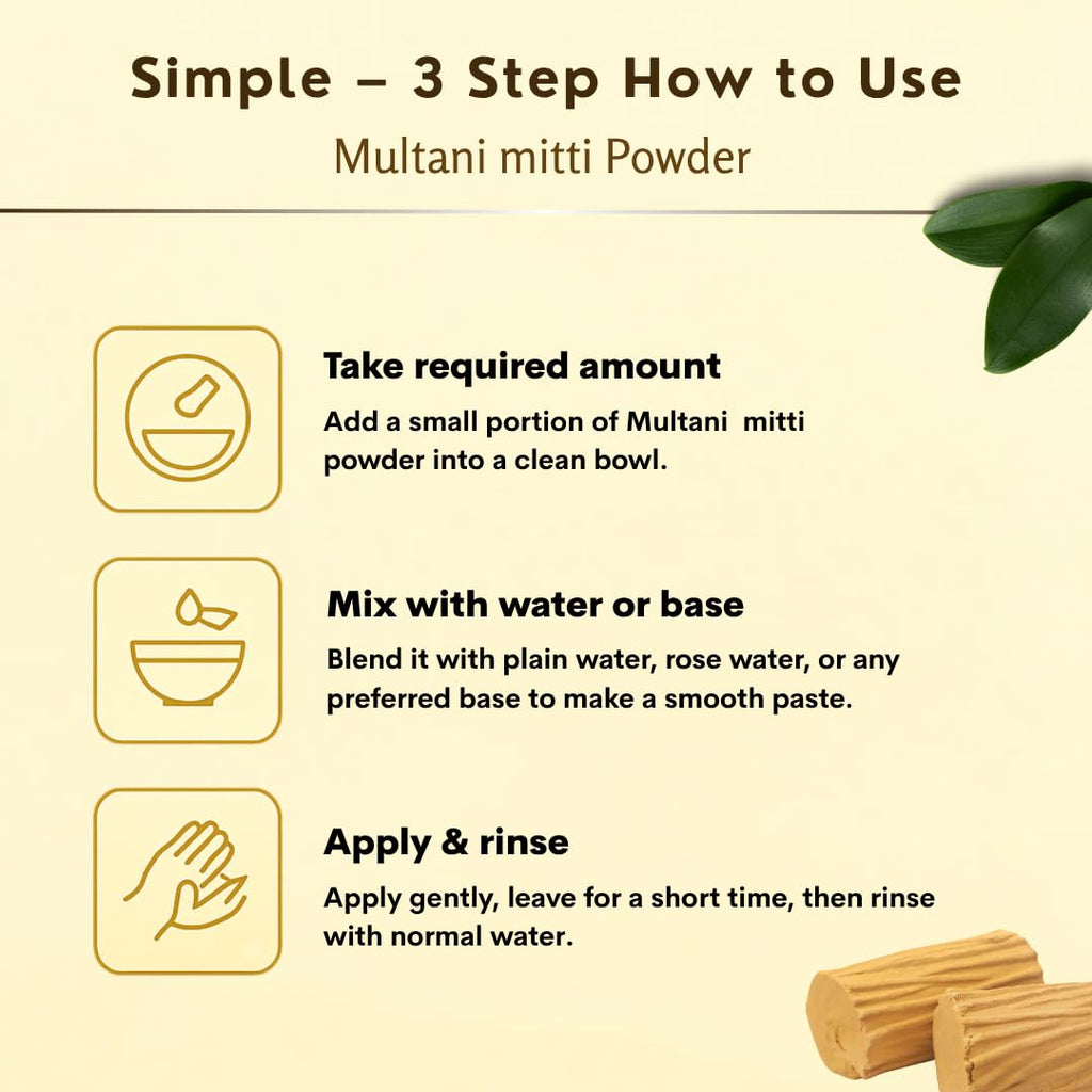 Smartdrops Multani Mitti for Face | Multani Mitti | Multani Mitti Powder for Face | for face, Skin and Hair Pack | (PACK 1 (100G))