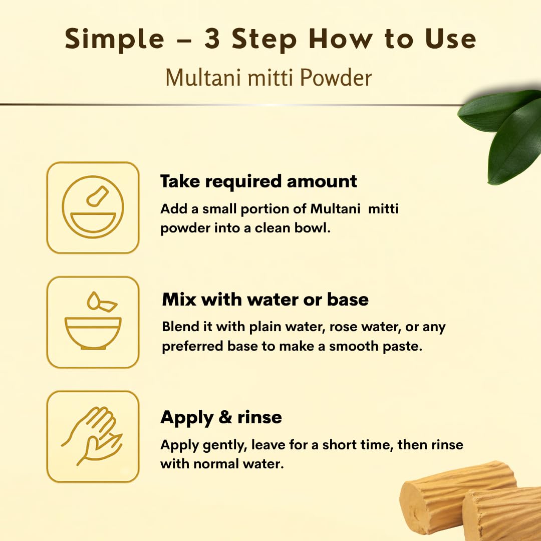 Smartdrops Multani Mitti for Face | Multani Mitti | Multani Mitti Powder for Face | for face, Skin and Hair Pack | (PACK 1 (100G))