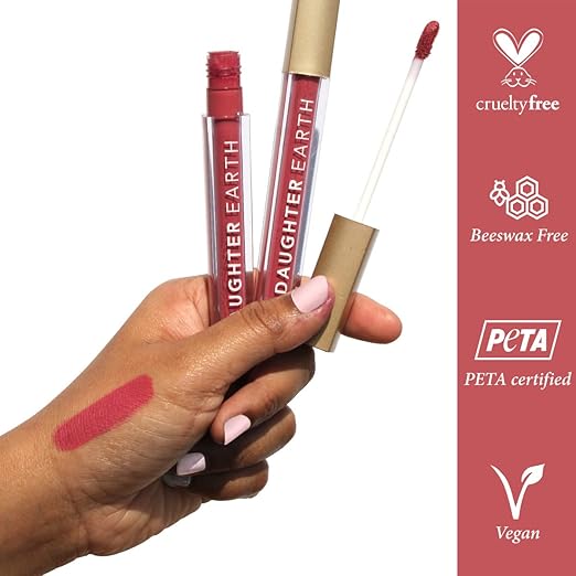 Daughter Earth Liquid Lipstick With Vitamin E & Hyaluronic Acid the Original Pink - 5.0 Ml
