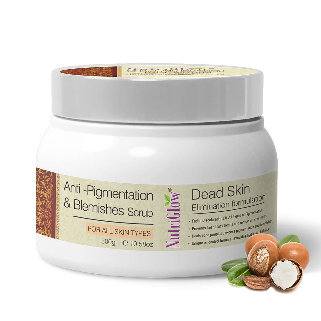 NutriGlow Anti Pigmentation & Blemishes Scrub with Shea Butter - 300 gms