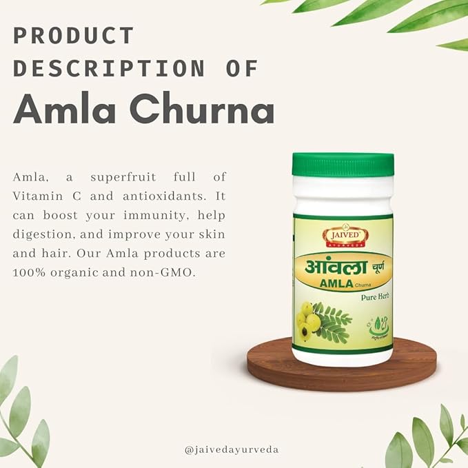 Jaived Ayurveda Amla Churna - 100 Gms (Pack of 2)