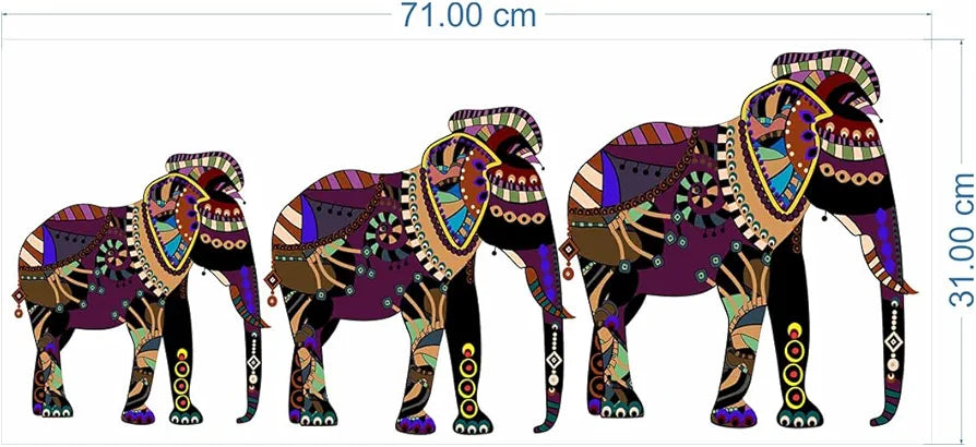 Rangoli Vinyl Wall Sticker Self-Adhesive Wall Decor Parent 2 Design-20