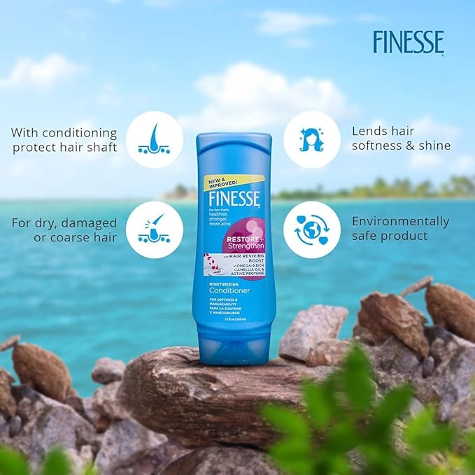 Finesse Restore Strengthen Moisturizing Conditioner - 384 ml