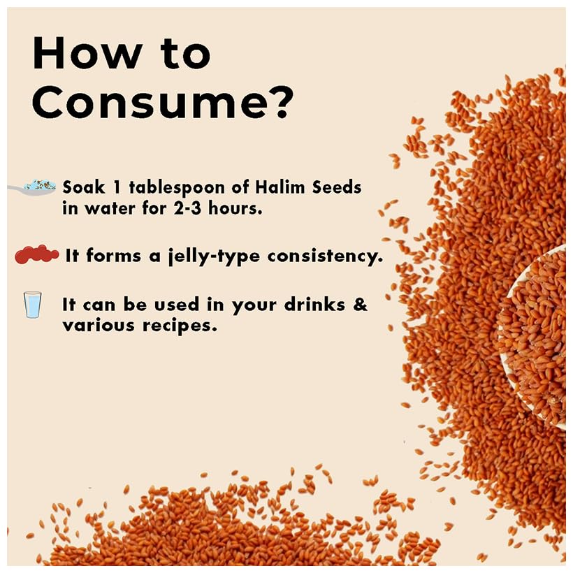 Namo Organics - Halim Seeds 400g - Aliv Seeds | Rich in Fibre and Omega -3 | Haleem Seeds | Halim Seeds for Eating | Immunity Booster Superfood