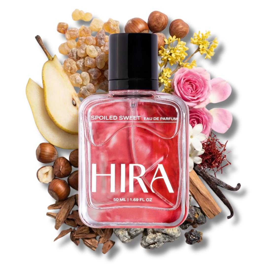 HIRA Spoiled Sweet Perfume for Woman 50 ml | Sweet & Fruity Scent | Long Lasting Eau de Parfum Premium Luxury Fragrance | Gifts for Girlfriend, Mother's Day & Date Night Perfume