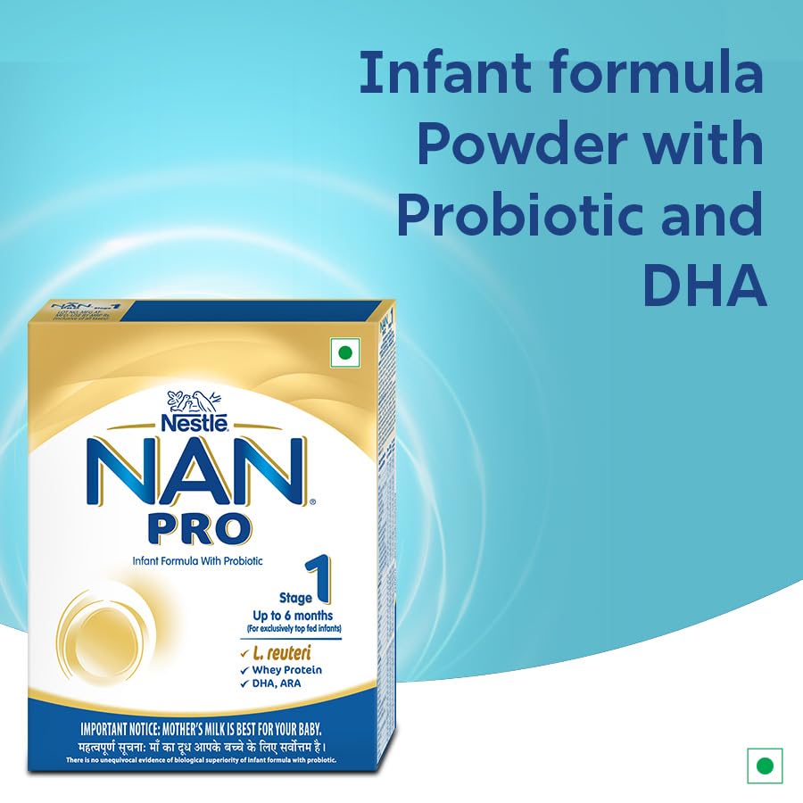 NestlÃ© NAN PRO 1 Infant Formula with Probiotic (Up to 6 months), Stage 1-400g Pouch in Box