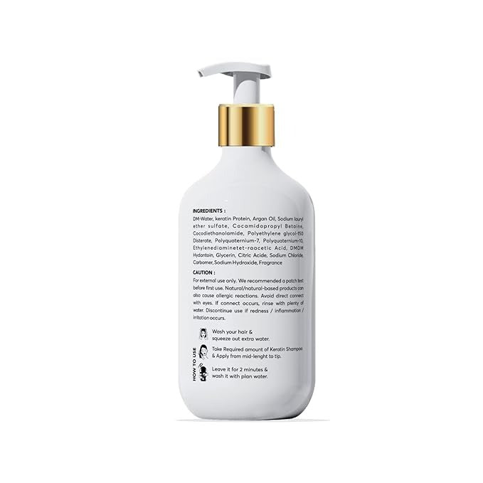 Quemico Professionnel Keratin Smooth Shampoo For Damaged Hair - 300 ml