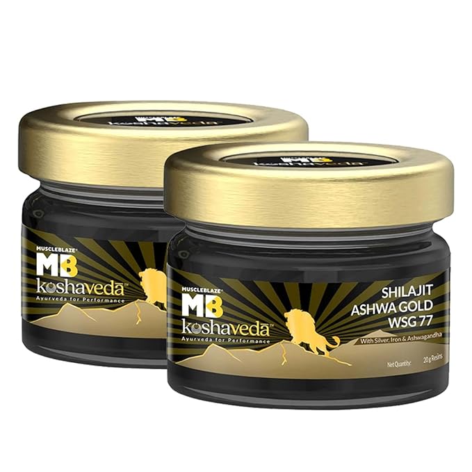 Koshaveda Shilajit Ashwa Gold WSG 77 by MuscleBlaze