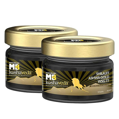 Koshaveda Shilajit Ashwa Gold WSG 77 by MuscleBlaze