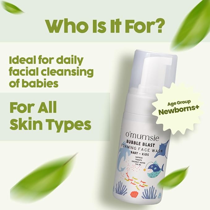 Omumsie's Bubble Blast Kids Foaming Face Wash - 100 ml