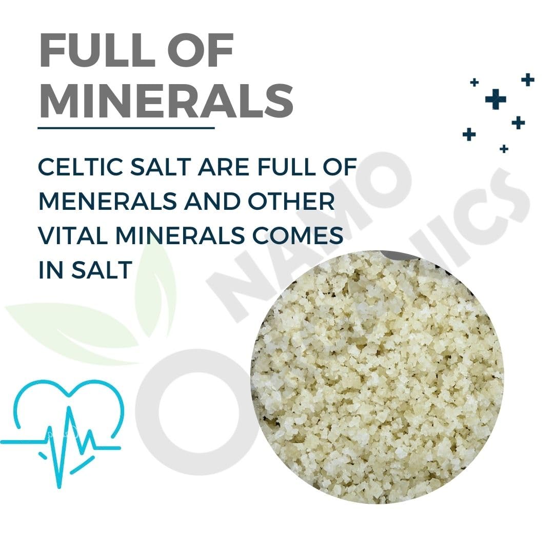Celtic Sea Salt – 1 kg | Unprocessed & Purely Organic, Rich in Minerals, No Additives | Perfect for Cooking, Seasoning & Health Benefits