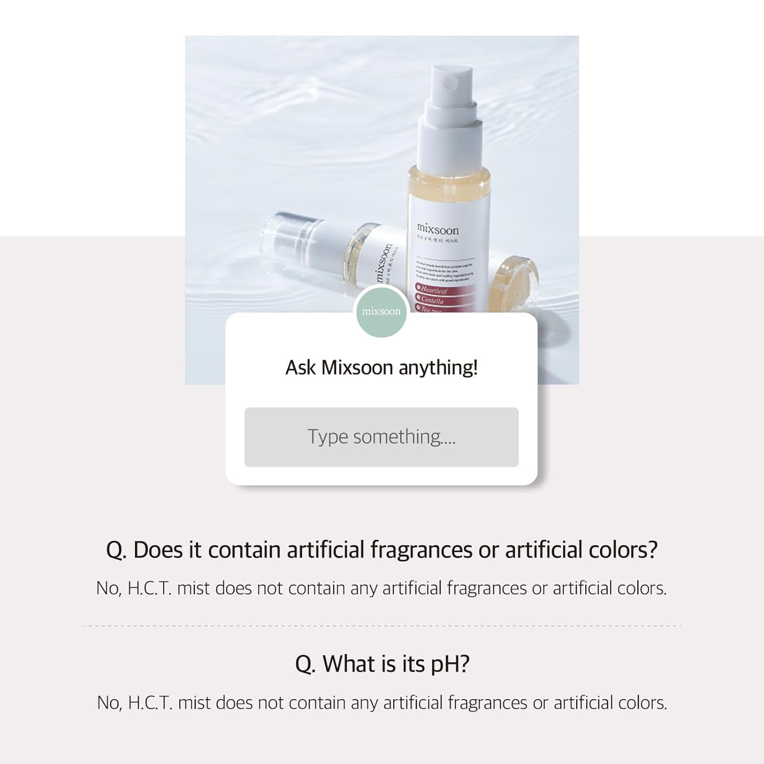 mixsoon H.C.T. Mist â€“ Refreshing Hydration Mist for On-the-Go Skincare 50ml