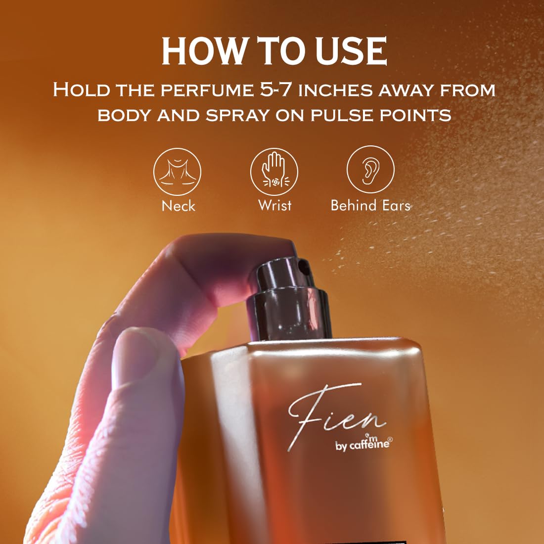 FIEN Perfume Fierce for Men | Citrusy Scent | mcaffeine perfume | Fien by mCaffeine 12 Hrs Long Lasting | Eau De Parfum with Neroli, Sage & Myrrh | perfume for men | Premium & Luxurious for Valentines & Every Occasion - 100ml