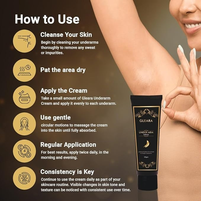 Gleara Underarm Cream - 50 gms