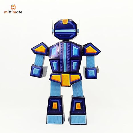Mittimate Robot Model Construction Book for Kids Age 8 to 12 Year Old Diy Craft Book for Children