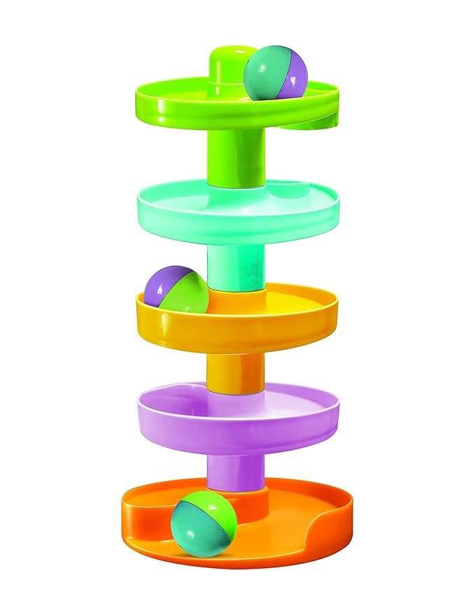 Toymate Spiral Fun A Roll Ball Toy with Layer Ball Drop Tower