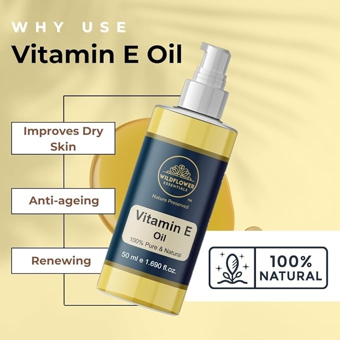 Wildflower Essentials Vitamin E Oil Cold Pressed - 50 ml