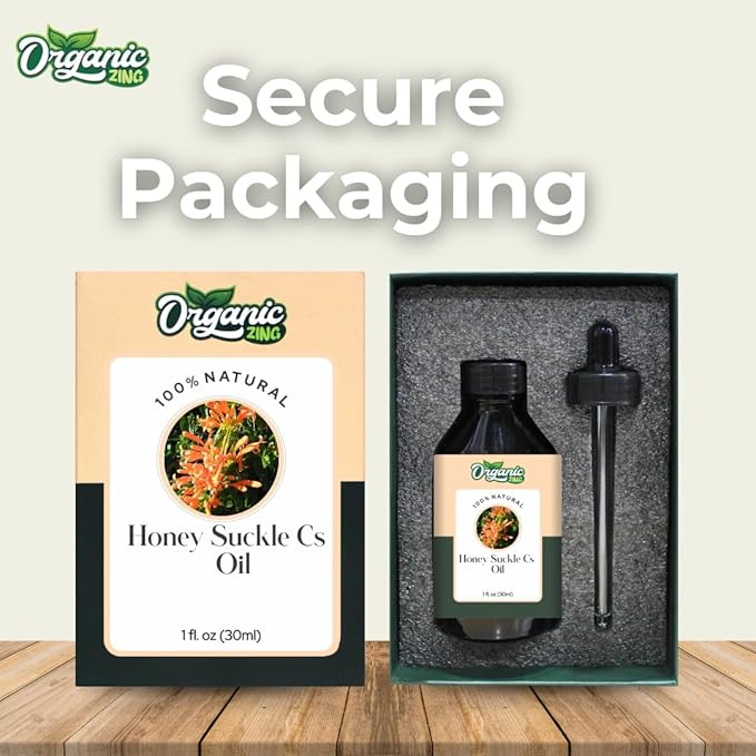 Organic Zing Honeysuckle (Lonicera Periclymenum) Oil | Essential Oil for Skincare, Aroma and Diffusers- 30 Ml
