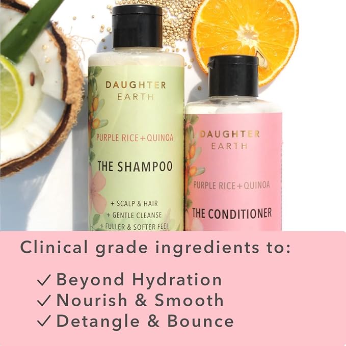 Daughter Earth the Conditioner With Purple Rice & Quinoa for Dry Color Treated Hair - 250 Ml