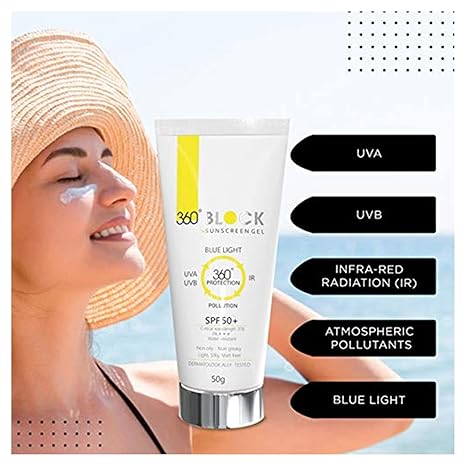 Ethiglo 360 Block Sunscreen Gel SPF 50+ - 50 gms