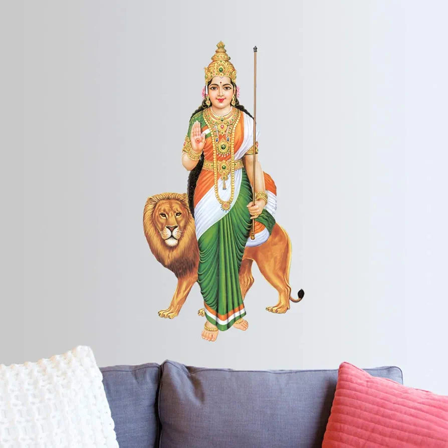Rangoli White Glossy Vinyl Wall Sticker Premium Self-Adhesive Waterproof Parent-4 Design-24
