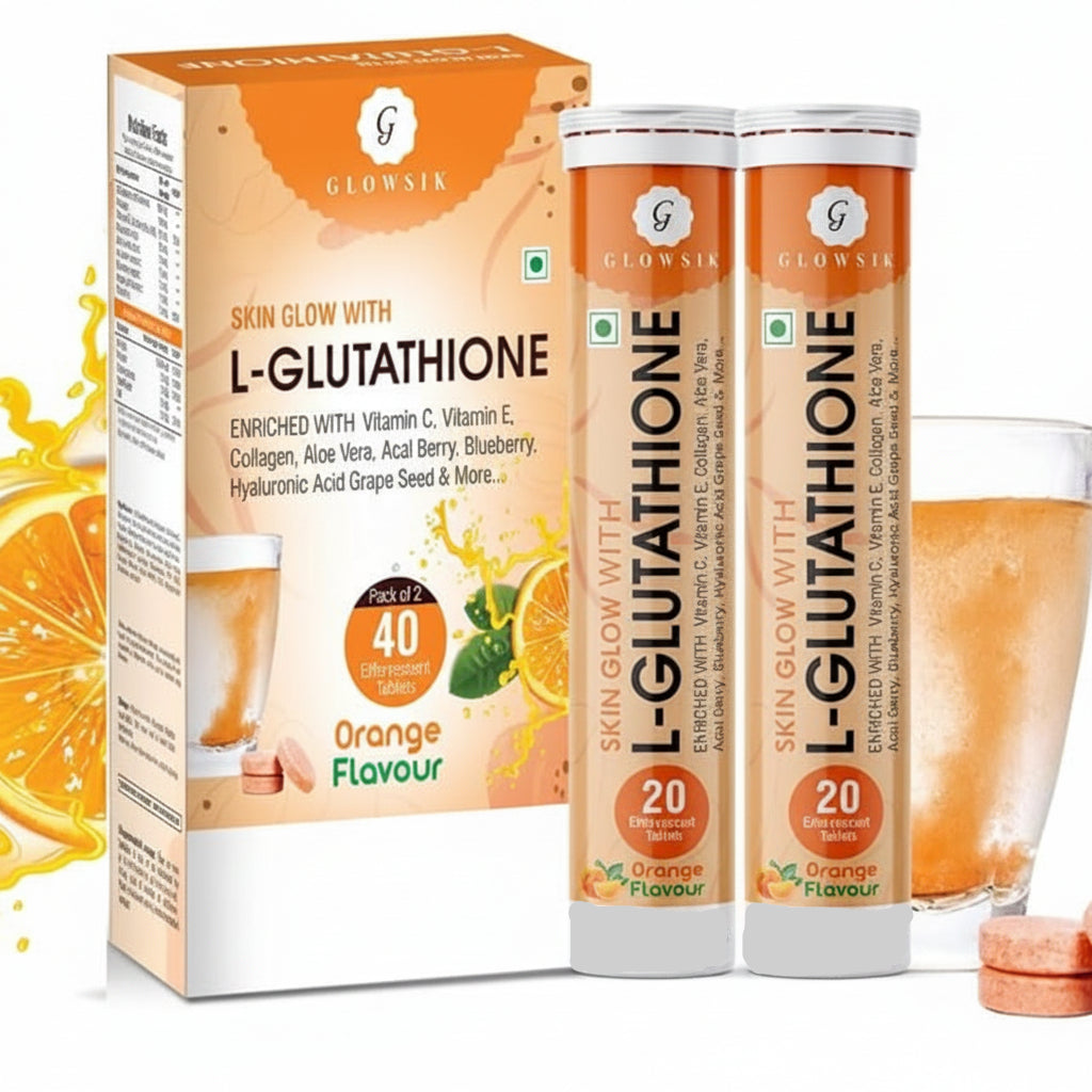 Glowsik Glutathione Effervescent Tablets - 20 tabs