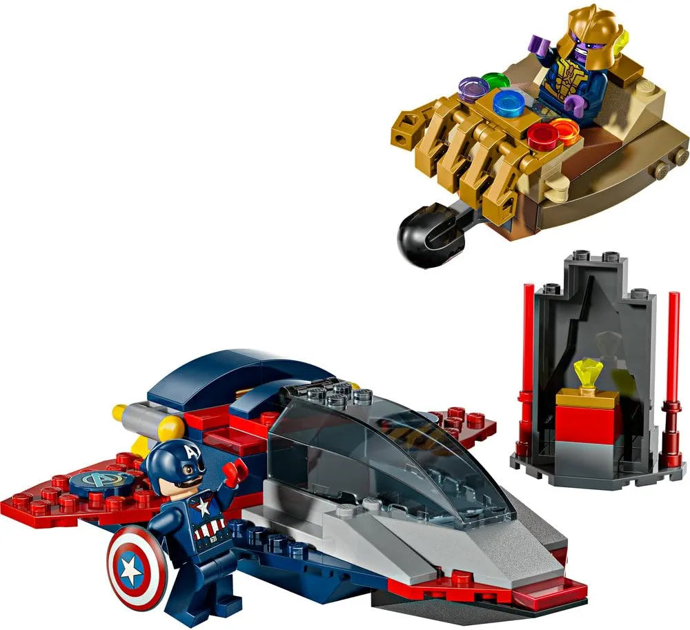 Lego Marvel Captain America vs. Thanos with 2 Minifigures 76319 Building Blocks Toys for 4+ Gift for Boys and Girls