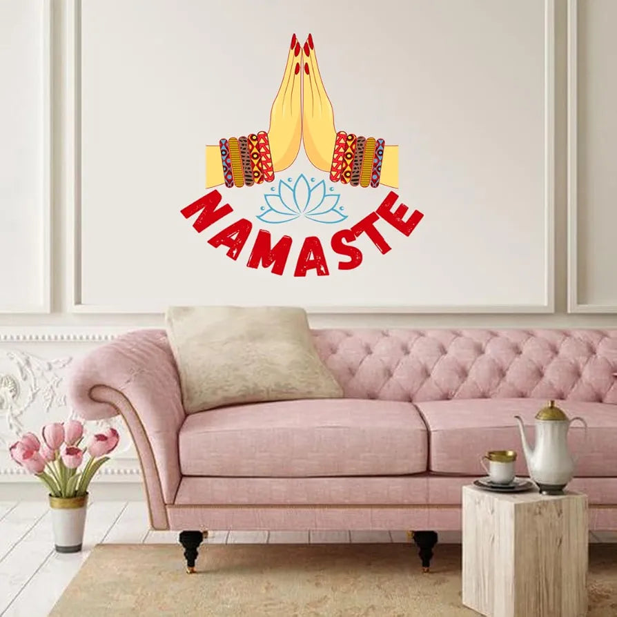 Rangoli White Glossy Vinyl Wall Sticker Premium Self-Adhesive Waterproof Parent-4 Design-3