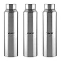 Vinod Frost Fridge Water Bottle with Fabricated 18/8 Stainless Steel Coating Inside and Outside | 1000 ml | Pack of 3