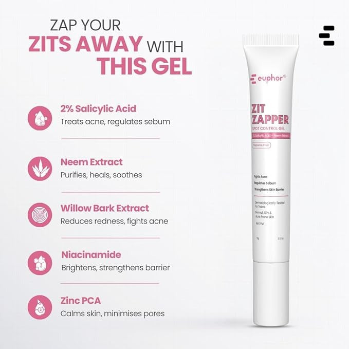 Euphor Teens Acne Spot Corrector ZIT ZAPPER Gel - 15 ml